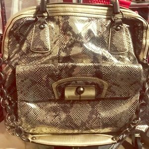 Gorgeous Limited edition Large Coach phyton bag !